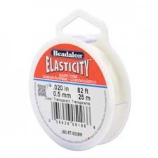 Beadalon Elasticity elastic nylon thread 0.50mm Transparent 25m